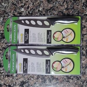 Lot of 2 Tekno Forever Knife Stainless Steel stays sharp forever new lightweight